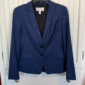 Classic navy blue lined Hugo Boss jacket. Size 6. Purchased at Nordstroms.